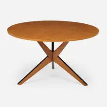 Hans Bellmann, Popsicle dining table, 1947, ash veneer, laminate