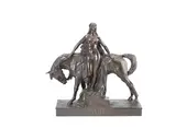 Ferdinand Victor Blundstone, ): An interesting bronze figure of Lady Godiva, bronze