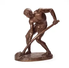 Jean Boucher, bronze figure of 'Le Terrassier,', bronze