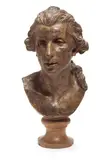 Jean-Robert Lucas de Montigny, sculpted plaster bust, probably depicting Jacques-Etienne Montgolfier (1745-1799), plaster