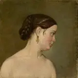 Adolf Senff, Römerin, 1826, Öl auf Leinwand