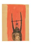 Rosemarie Trockel, Ohne Titel, Gouache auf dünnem Papier