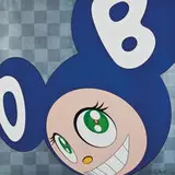 And then and then and then and then and then (Blue) by Takashi Murakami, 1999, Offset lithograph, sold Oct 2012