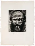 Jim Dine, Self-Portrait, 1978, Etching, soft-ground etching, aquatint and drypoint on J.D. handmade linen paper