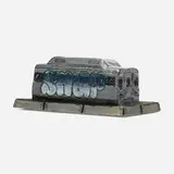 Roberto Lugo, Butter dish, 2022, glazed ceramic