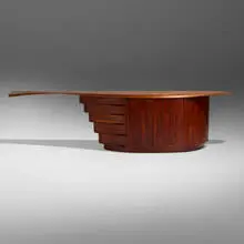 Wharton Esherick, Exceptional sideboard, 1960, cherry, lacquered wood