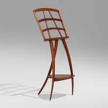 Music stand by Wharton Esherick, 1962, walnut, sold Sep 2023