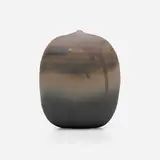 Untitled (with rattle) by Toshiko Takaezu, c. 1995, glazed porcelain, sold Sep 2023