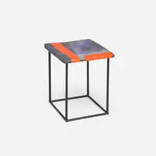 Eva Rothschild, Stool, 2020, painted rebar, painted jesmonite