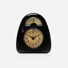 Isamu Noguchi, Measured Time clock and kitchen timer, c. 1932, Bakelite, glass, plastic, printed paper