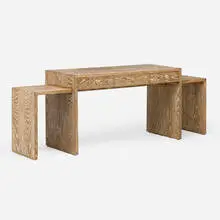 Jean-Michel Frank, Desk, c. 1945, cerused oak, brass