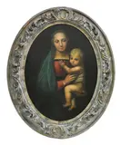Raphael, Madonna del Granduca, oil on canvas laid onto board (oval)