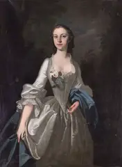Charles Jervas, A three-quarter length portrait of a woman with nosegay, oil on canvas