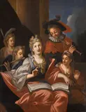 French School 18th century, A musical party