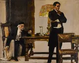 Lucius Wolcott Hitchcock, A father's fury, oil on canvas