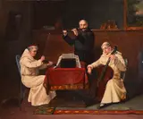 J. Bernstein, A musical interlude, oil on canvas