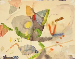 Herbert Boeckl, Ohne Titel, 1949, Aquarell auf Bütten