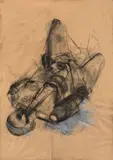 Josef Mikl, Liegende Figur
