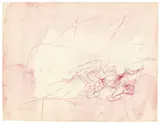 Karl Bohrmann, Ohne Titel (Geschlachtetes, Aas), 1963, Farbstift, Bleistift und Aquarell auf Bristolkarton