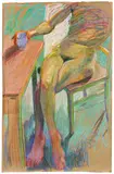 Johannes Grützke, Am Tisch mit Kaffeetasse