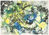 Fred Thieler, Ohne Titel, 1950, Siebdruckfarbe auf leichtem Karton