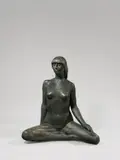 Max Rieder, Sitzende, 1979, Bronze mit schwarzbrauner Patina