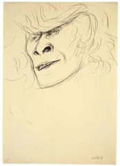 Karl Hubbuch, Lissy, Um 1930, Tuschfeder auf Papier (aus einem Skizzenbuch)