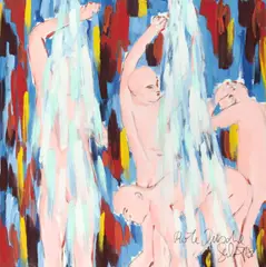 Salomé, Rote Dusche, 1988, Acryl auf Leinwand