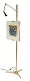 Easel light by Angelo Lelii, c. 1965, Brass, enameled metal, sold Oct 2012