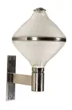 Studio Bbpr, RO wall sconces (2), 1962, Chrome-plated steel, frosted glass