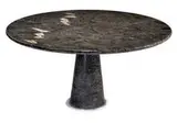 Emmanuele Zenere, Dining table, c. 1990, Black marquina marble
