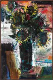 Robert Frame, Bouquet of Sunflowers, Oil on canvas