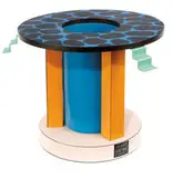 George Sowden, Objects for the Electronic Age Tazza, 1984, Enameled metal, formica