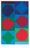 Victor Vasarely, Untitled, c. 1965, Serigraph
