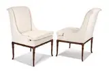 T. H. Robsjohn-Gibbings, Pair of high back chairs