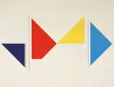 Untitled (composition) by Ilya Bolotowsky, c. 1970-1980, Serigraph, sold Oct 2011
