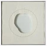 Loren Madsen, Torn Circle 6 & Circled Tear #1 (2), 1976, Ink on torn paper