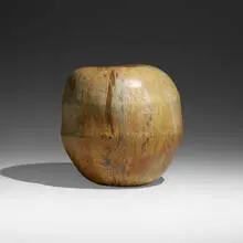 Toshiko Takaezu, Untitled (Pumpkin), c. 1980, glazed stoneware