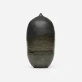 Untitled by Toshiko Takaezu, c. 1985, glazed stoneware, sold Sep 2023
