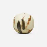 Untitled by Toshiko Takaezu, c. 1995, glazed porcelain, sold Sep 2023