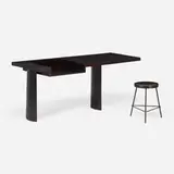 Le Corbusier, Desk and stool from Ahmedabad