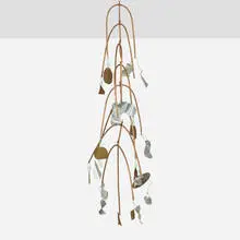 B-502 (mobile prototype) by Val Bertoia, 2008, copper, brass, aluminum, bronze, paperclips, sold Sep 2023