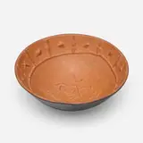 Picador bowl by Pablo Picasso, 1954, red earthenware, black enamel exterior, sold Sep 2023