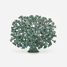 Douglas Ihlenfeld, Conical Tree, 2022, bronze, brass, copper
