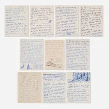 Collection of letters by Wharton Esherick, 1938-1977, ink on paper, sold Sep 2023