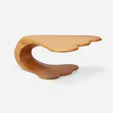 Andrew J. Willner, Coffee table, c. 1980, stack laminated oak