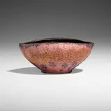 Erotic vase by George E. Ohr, 1897-1900, glazed earthenware, sold Sep 2023