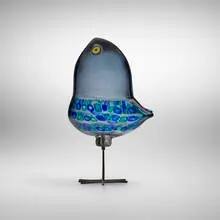 Alessandro Pianon, Pulcini, c. 1963, internally decorated blown glass, murrine, copper