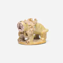 Lion by Guido Gambone, c. 1960, glazed stoneware, sold Nov 2025