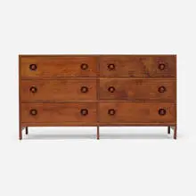 Miles Karpilow, Chest of drawers, 1973, California walnut
